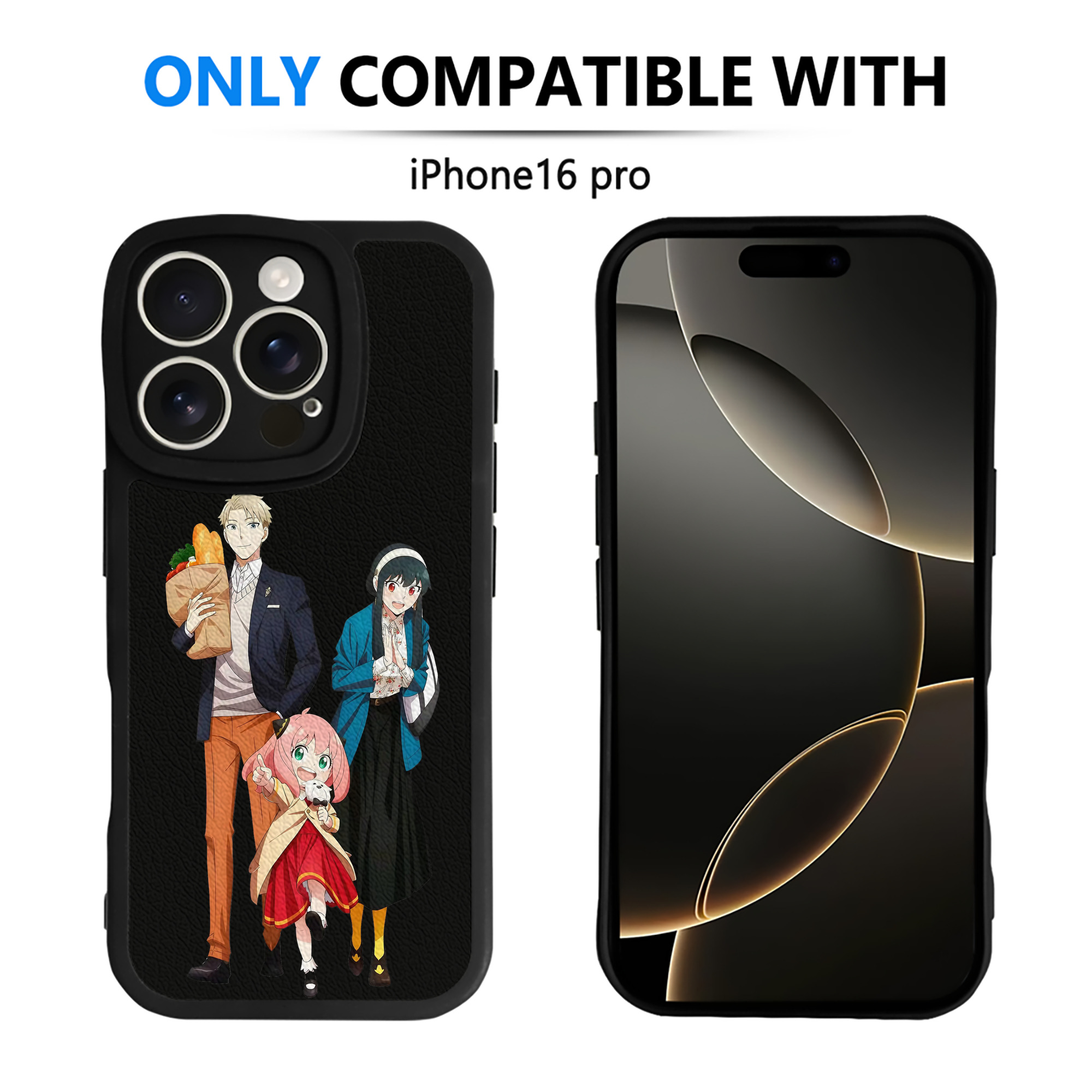 （画像用） SPY×FAMILY间谍家家酒 【iPhone 16シリーズ対応】シリコンスマホケース（レザー調） 材質：シリコン